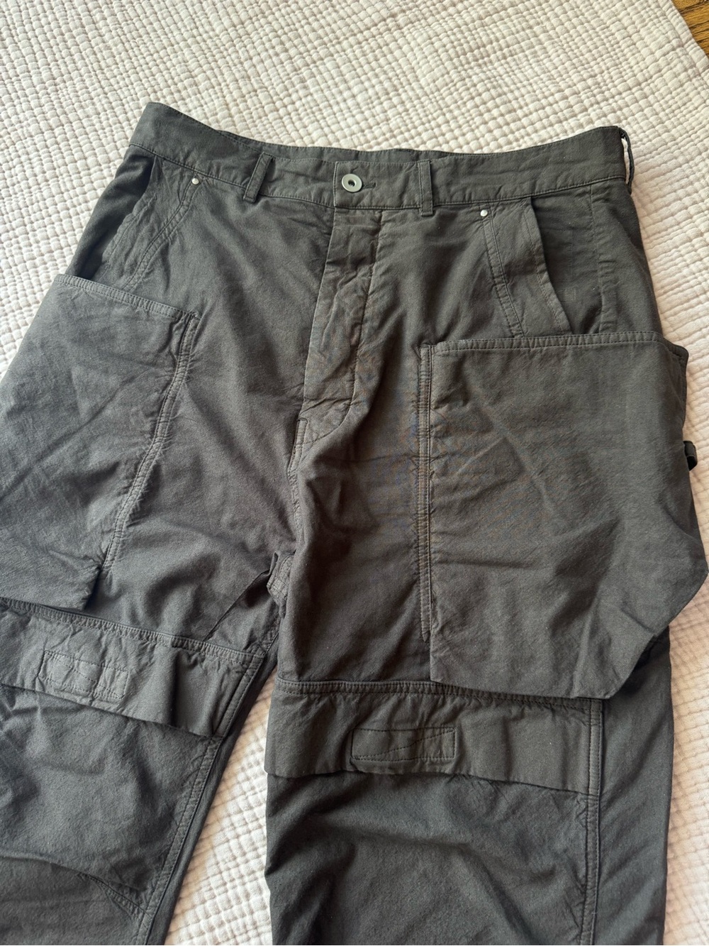 Rick Owens DRKSHDW Stefan Wide Leg Cargo Pants